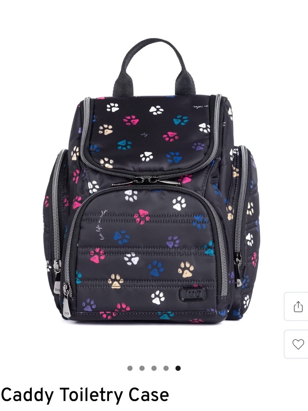 NWT- Lug Caddy Paws Black
